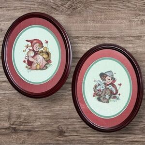 Vintage 1998 Set Of Two Handcrafted Hummel Art Pieces